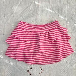 Y2K Women's Layered Pink Mini Skirt